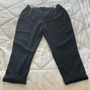 Zara Cuffed Work Pant - Black